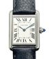 Cartier（カルティエ）の古着「TANK MUST WATCH SM Ref.WSTA0042」｜シルバー