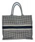 Christian Dior (クリスチャン ディオール) BOOK TOTE LARGE Houndstooth ブラック×ホワイト サイズ:ラージ/L：190000円