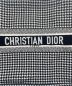 中古・古着 Christian Dior (クリスチャン ディオール) BOOK TOTE LARGE Houndstooth ブラック×ホワイト サイズ:ラージ/L：190000円