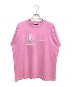 BALENCIAGAバレンシアガ）の古着「WFPロゴ半袖カットソー」｜ピンク