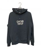 Christian Dior×OTANI WORKSHOPクリスチャン ディオール×オオタニワークショップ）の古着「24SS DIOR×OTANI WORKSHOPロゴ刺繍フーディー」｜ネイビー