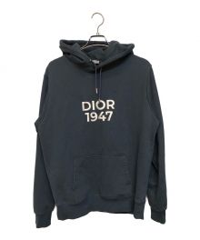 Christian Dior×OTANI WORKSHOP（クリスチャン ディオール×オオタニワークショップ）の古着「24SS DIOR×OTANI WORKSHOPロゴ刺繍フーディー」｜ネイビー