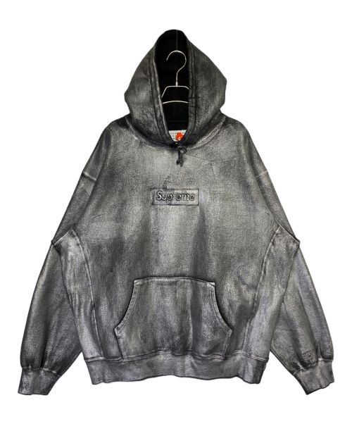 SUPREME（シュプリーム）SUPREME (シュプリーム) MM6 Maison Margiela (エムエムシックス メゾンマルジェラ) Foil Box Logo Hooded Sweatshirt グレー サイズ:XL 未使用品の古着・服飾アイテム