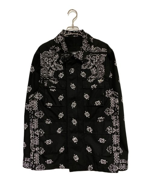 AMIRI（アミリ）AMIRI (アミリ) ペイズリーモチーフワークジャケット ブラック サイズ:48の古着・服飾アイテム