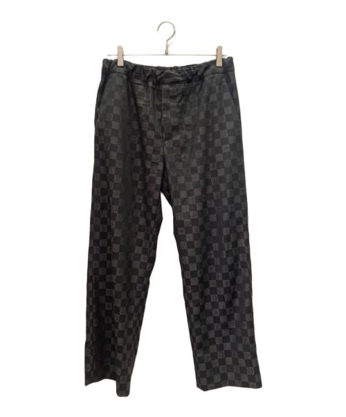 LOUIS VUITTON（ルイ ヴィトン）LOUIS VUITTON (ルイ ヴィトン) 23AW Drawstring Trousers  ブラック×グレー サイズ:38の古着・服飾アイテム