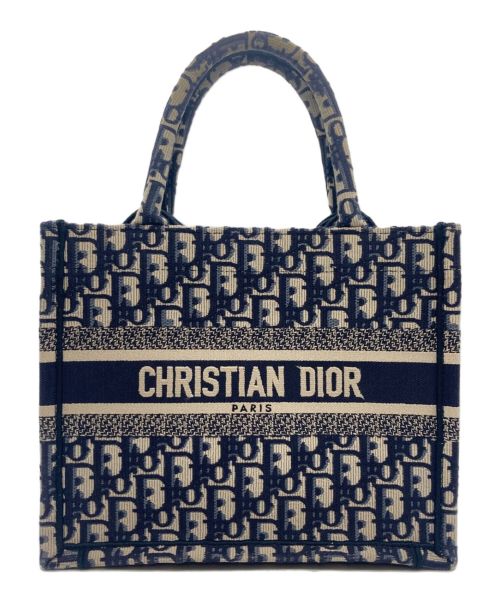 Christian Dior（クリスチャン ディオール）Christian Dior (クリスチャン ディオール) Dior Book Tote バッグ スモール ネイビー サイズ:スモールの古着・服飾アイテム