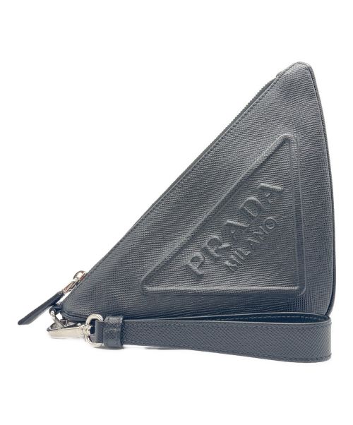 PRADA（プラダ）PRADA (プラダ) Prada Saffiano Triangle Bag ブラック サイズ:-の古着・服飾アイテム