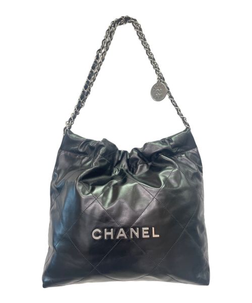 CHANEL（シャネル）CHANEL (シャネル) CHANEL 22 LINE SMALL マトラッセ チェーンショルダーバッグ ブラック サイズ:スモール/SMALLの古着・服飾アイテム