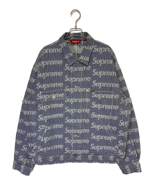 SUPREME（シュプリーム）SUPREME (シュプリーム) Denim Chore Trucker Jacket ライトグレー サイズ:XLの古着・服飾アイテム