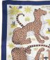 HERMES (エルメス) カレ ウォッシュ 90 LES LEOPARDS MODERNES アイボリー×ネイビー サイズ:90：50000円