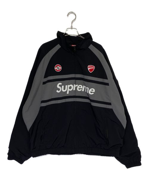 SUPREME（シュプリーム）SUPREME (シュプリーム) DUCATI (ドゥカティ) Track Jacket ブラック×グレー サイズ:XLの古着・服飾アイテム