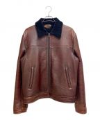 PRADAプラダ）の古着「Boa shearling jacket（ボアムートンジャケット）」｜ブラウン