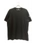 MONCLER（モンクレール）の古着「MAGLIA T-SHIRT ネックロゴ クルーネックカットソー」｜ブラック