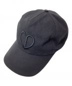 Christian Diorクリスチャン ディオール）の古着「22SS HEART LOGO EMBROIDERED CAP(ハートロゴエンブロイダリーキャップ)」｜ブラック