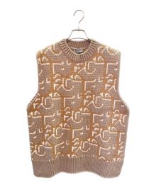 Dior×cactus jack（ディオール×カクタス・ジャック）の古着「Oversized Sleeveless Sweater」｜ベージュ