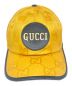 GUCCI (グッチ) Off The Grid GGナイロン ベースボールキャップ イエロー サイズ:L：25000円