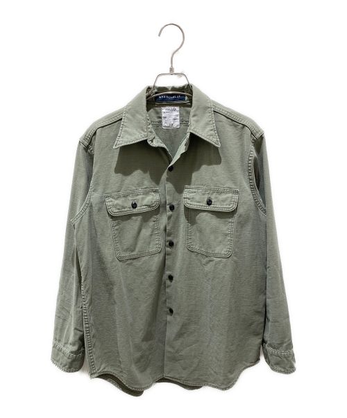 MADISON BLUE（マディソンブルー）MADISON BLUE (マディソンブルー) HAMPTON BACK SATIN SHIRT カーキ サイズ:00の古着・服飾アイテム