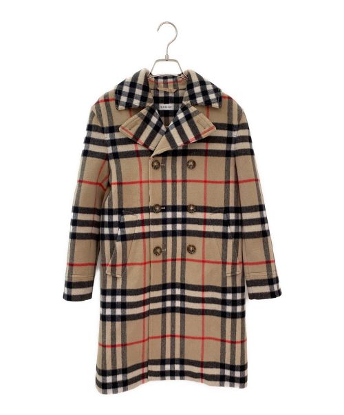 BURBERRY（バーバリー）BURBERRY (バーバリー) ノヴァチェックPコート ベージュ×ブラック サイズ:FREEの古着・服飾アイテム