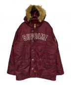 SUPREMEシュプリーム）の古着「Arc Logo N-3B Parka」｜レッド