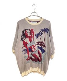 DAIRIKU（ダイリク）の古着「Swimming Girl Pullover Knit(スイミングガール プルオーバーニット)」｜ベージュ