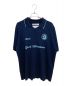 DAIRIKU（ダイリク）の古着「Lame Soccer Uniform Knit Pullover(ラメサッカーユニフォーム ニットプルオーバー)」｜ネイビー