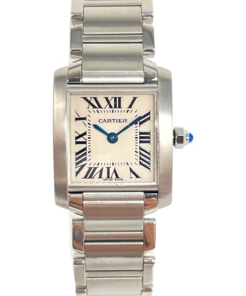 Cartier（カルティエ）Cartier (カルティエ) タンクフランセーズ SM Ref.W51008Q3 アイボリー文字盤の古着・服飾アイテム