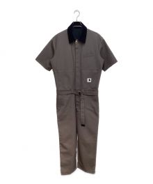 sacai×CarHartt（サカイ×カーハート）の古着「WIP Suiting Bonding Jumpsuit (WIP スーツ ボンディング ジャンプスーツ)」｜ブラウン