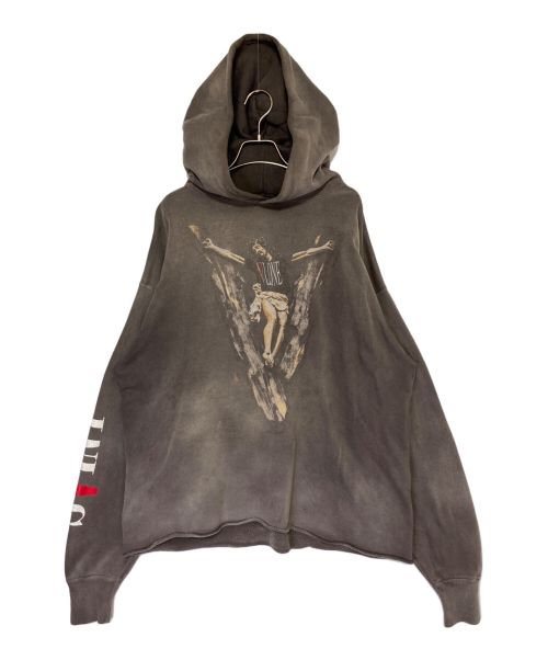 SAINT MICHAEL（セントマイケル）SAINT MICHAEL (セントマイケル) VLONE (ヴィーロン) HOODIE グレー サイズ:XLの古着・服飾アイテム