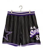 SUPREMEシュプリーム）の古着「Star Basketball short」｜ブラック×パープル