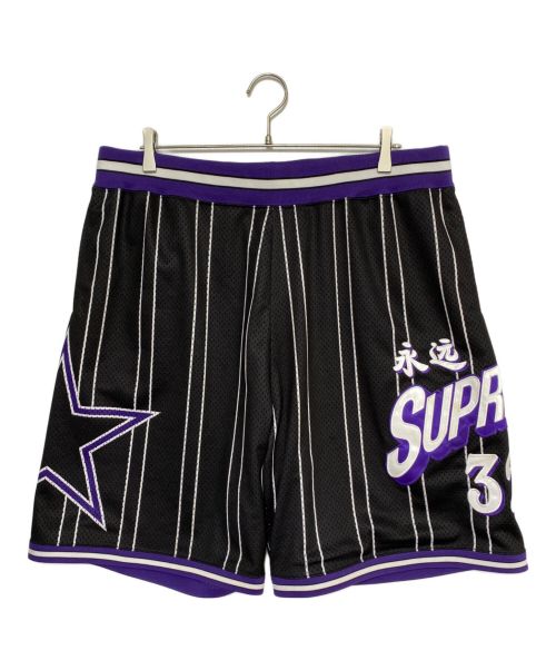 SUPREME（シュプリーム）SUPREME (シュプリーム) Star Basketball short ブラック×パープル サイズ:XLの古着・服飾アイテム