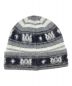 AMIRI (アミリ) SKATER STRIPE BEANIE ライトグレー×ブラック サイズ:ONE SIZE：17000円