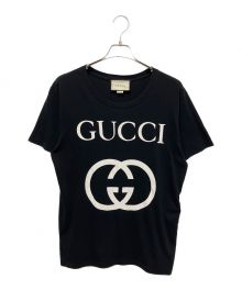 GUCCI（グッチ）の古着「インターロッキングG オーバーサイズ 半袖Tシャツ」｜ブラック