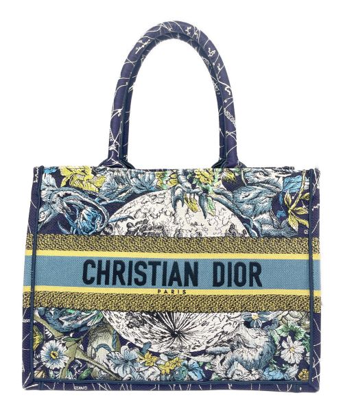 Christian Dior（クリスチャン ディオール）Christian Dior (クリスチャン ディオール) ブックトートミディアム ネイビー サイズ:M（ミディアム）の古着・服飾アイテム