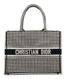 Christian Dior（クリスチャン ディオール）の古着「ブックトートミディアム」｜ブラック×ホワイト