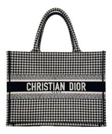 Christian Dior（クリスチャン ディオール）の古着「ブックトートミディアム」｜ブラック×ホワイト