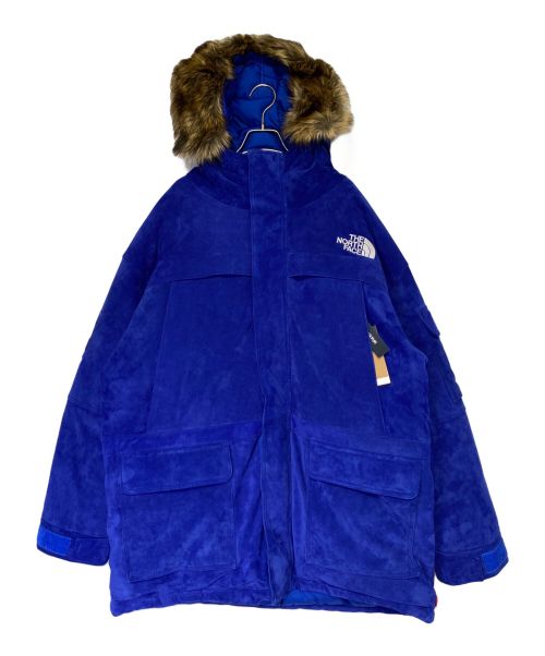 SUPREME（シュプリーム）SUPREME (シュプリーム) THE NORTH FACE (ザ ノース フェイス) Suede 600-Fill Down Parka ブルー サイズ:XLの古着・服飾アイテム