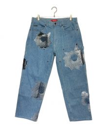 SUPREME×Nate Lowman（シュプリーム×ネイト・ロウマン）の古着「Double Knee Painter Pants」｜インディゴ