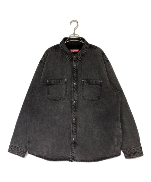 SUPREME（シュプリーム）SUPREME (シュプリーム) Faux Shearling Lined Work Shirt ブラック サイズ:XLの古着・服飾アイテム