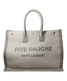 Saint Laurent Paris（サンローランパリ）の古着「RIVE GAUCHE canvas tote bag（リヴゴーシュ/キャンバストートバッグ）」｜カーキ