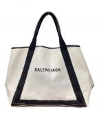 BALENCIAGAバレンシアガ）の古着「Canvas Tote Bag（キャンバストートバッグ）」｜アイボリー×ブラック