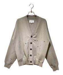 Maison Margiela（メゾンマルジェラ）の古着「ダメージ加工カーディガン」｜グレー