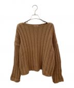 AURALEEオーラリー）の古着「BABY CAMELHAIR CORD RIB KNIT」｜ブラウン