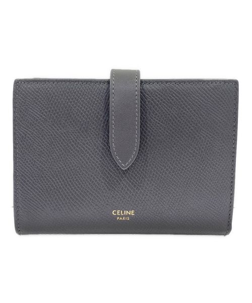 CELINE（セリーヌ）CELINE (セリーヌ) ミディアムストラップウォレット グレーの古着・服飾アイテム