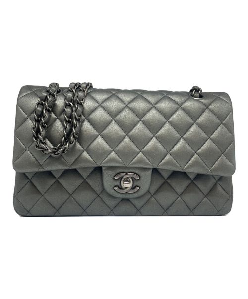 CHANEL（シャネル）CHANEL (シャネル) マトラッセ25/ダブルフラップ チェーンショルダーバッグ シルバー サイズ:25の古着・服飾アイテム