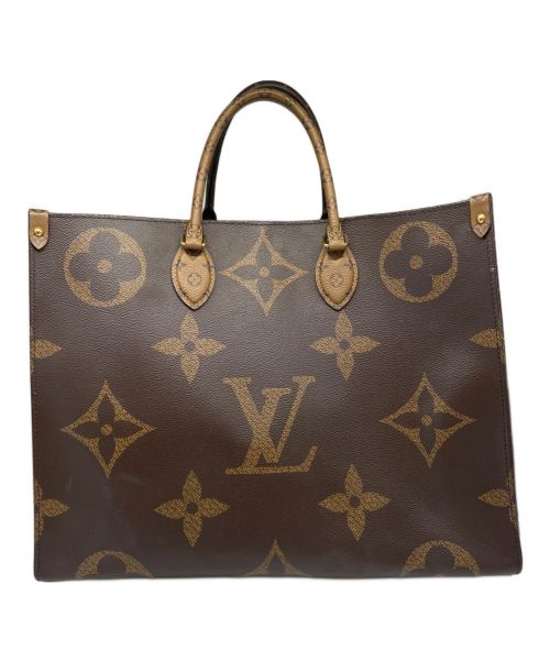 LOUIS VUITTON（ルイ ヴィトン）LOUIS VUITTON (ルイ ヴィトン) オンザゴーGM モノグラム・ジャイアント・リバース ブラウン サイズ:GMの古着・服飾アイテム