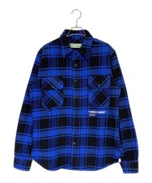 OFFWHITE（オフホワイト）の古着「QUOTE FLANNEL SHIRT」｜ブルー