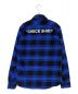 OFFWHITE (オフホワイト) QUOTE FLANNEL SHIRT ブルー サイズ:M：20000円