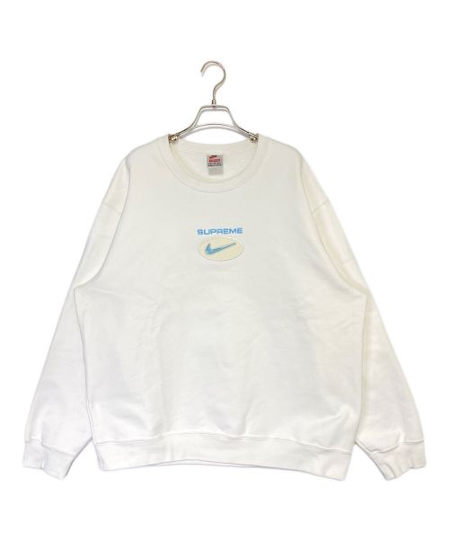 SUPREME（シュプリーム）SUPREME (シュプリーム) NIKE (ナイキ) クルーネックスウェット ホワイト サイズ:XLの古着・服飾アイテム