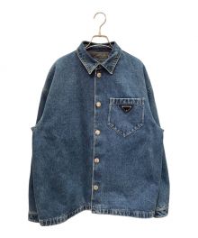 PRADA（プラダ）の古着「Padded Denim Shirt」｜インディゴ