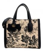 GUCCIグッチ）の古着「GGリボン ハーバリウム」｜ブラック×ベージュ